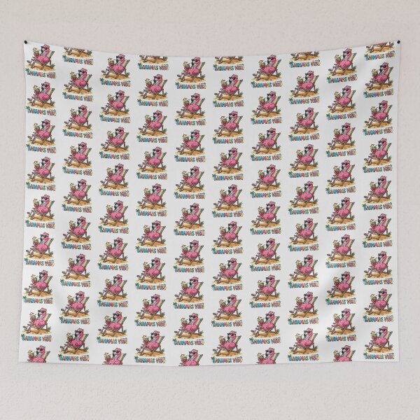 Item preview, Cute Flamingo Coconut Drink Bahamas Vibe designed and sold by DuckOddity.