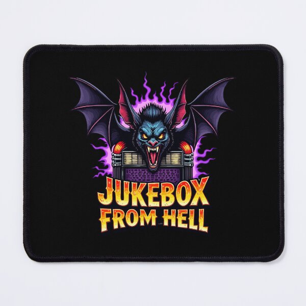 Item preview, Jukebox From Hell - Vintage Psychobilly Horror Bat Art designed and sold by Hans-Design.