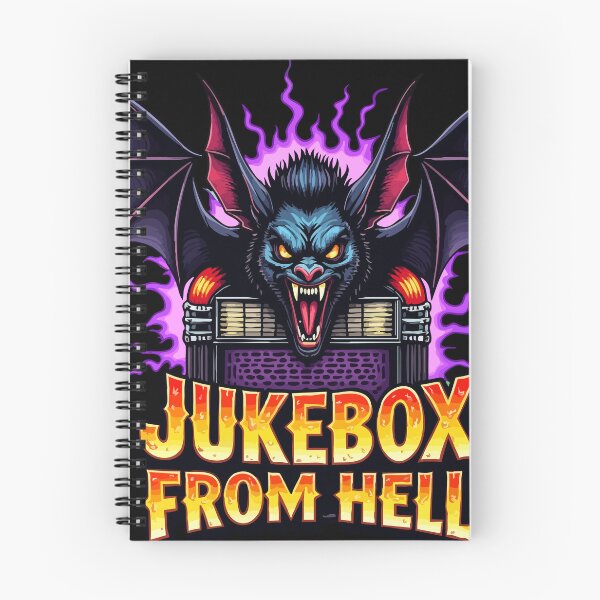 Item preview, Jukebox From Hell - Vintage Psychobilly Horror Bat Art designed and sold by Hans-Design.