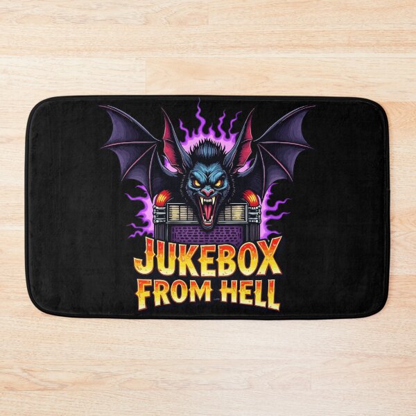Item preview, Jukebox From Hell - Vintage Psychobilly Horror Bat Art designed and sold by Hans-Design.