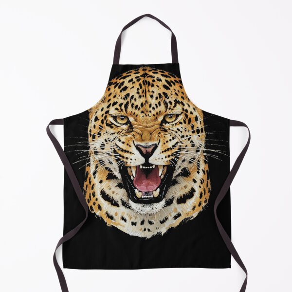 Item preview, Fierce Leopard Roaring Big Cat Face designed and sold by d247.