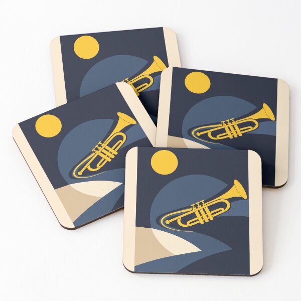 Item preview, Modern Trumpet Jazz Print designed and sold by Studio pod Burom.