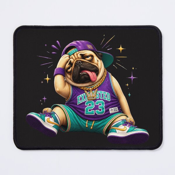 Item preview, Exhausted MVP Pug – Tired sports legend designed and sold by design-rebell.
