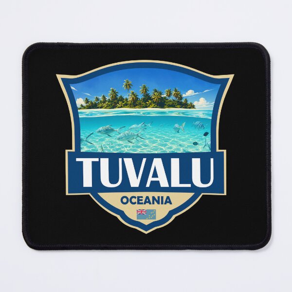 Item preview, Tuvalu Illustration Retro Badge designed and sold by KrisSidDesigns.