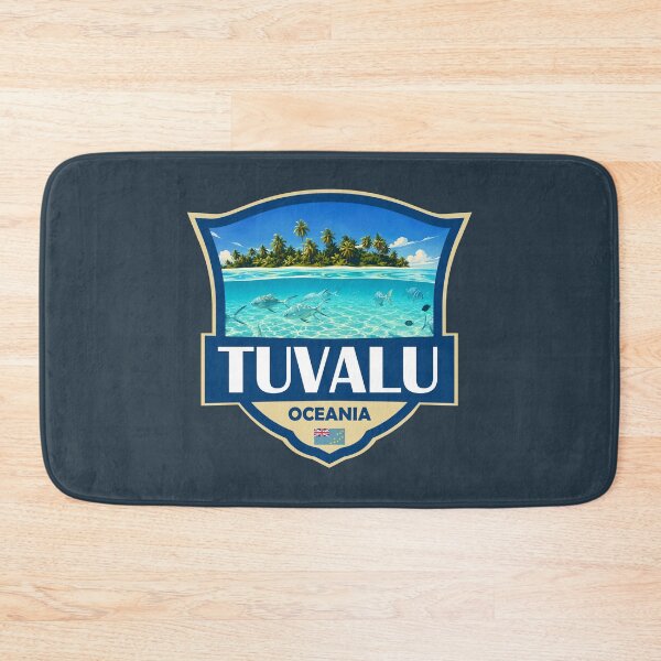Item preview, Tuvalu Illustration Retro Badge designed and sold by KrisSidDesigns.