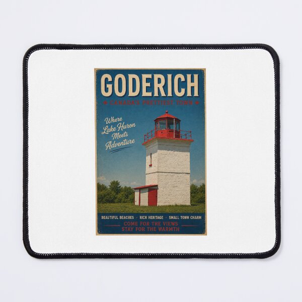 Item preview, Great Lakes Vintage Travel Poster Goderich designed and sold by greatlakesimage.