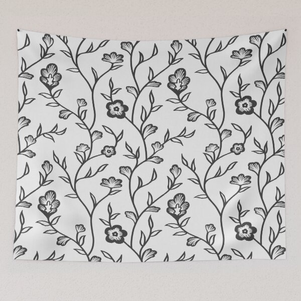 Item preview, Climbing Floral 3 - f4f4f4 designed and sold by knitetgantt.