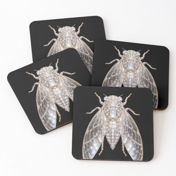 Item preview, Moonstone Cicada designed and sold by PXLSKN.