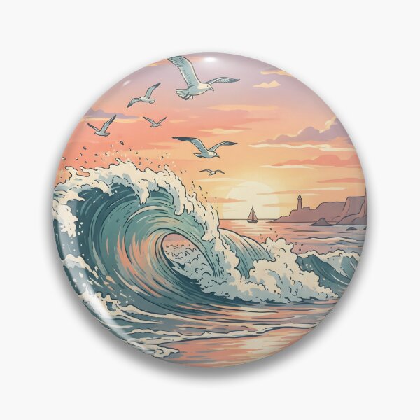 Item preview, Let Yourself Breathe – Ocean Therapy Poster Design designed and sold by Sea Gem.