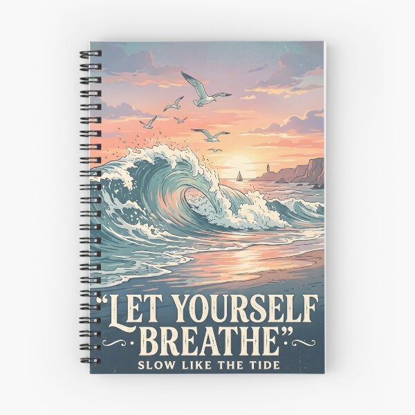 Item preview, Let Yourself Breathe – Ocean Therapy Poster Design designed and sold by Sea Gem.