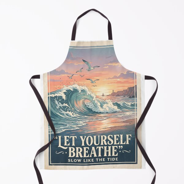 Item preview, Let Yourself Breathe – Ocean Therapy Poster Design designed and sold by Sea Gem.