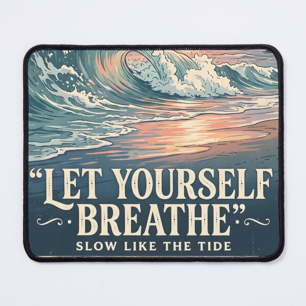 Item preview, Let Yourself Breathe – Ocean Therapy Poster Design designed and sold by Sea Gem.