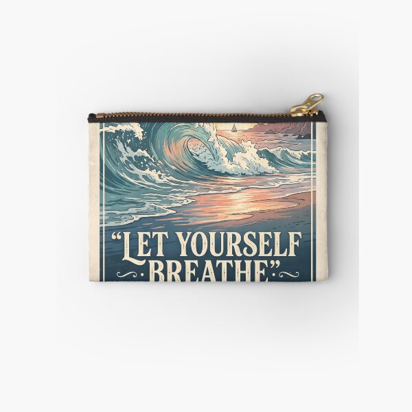 Item preview, Let Yourself Breathe – Ocean Therapy Poster Design designed and sold by Sea Gem.