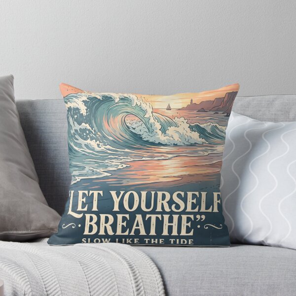 Item preview, Let Yourself Breathe – Ocean Therapy Poster Design designed and sold by Sea Gem.