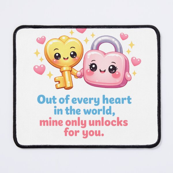Item preview, Mine Only Unlocks For You Lock And Key | Kawaii Pastel Couples Aesthetic designed and sold by Dulxoz.