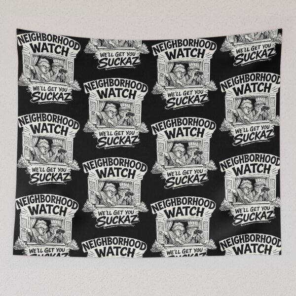 Item preview, Neighborhood Watch We'll Get You Suckaz Funny Vampire Parody designed and sold by b3ida-zl.
