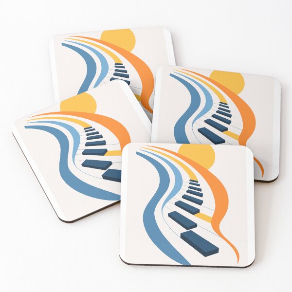 Item preview, Abstract Piano, Minimalist Music Art Print designed and sold by Studio pod Burom.