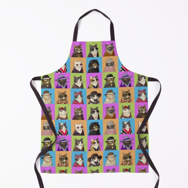Item preview, Cat Variety 4 Colour Pop Art designed and sold by Scolliecat.