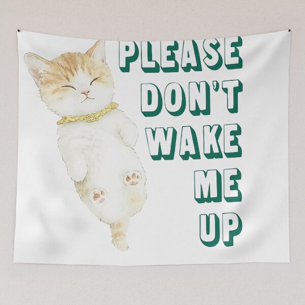 Item preview, Cute Sleeping Cat Illustration - Cozy Kawaii Kitten Art designed and sold by XODAD.