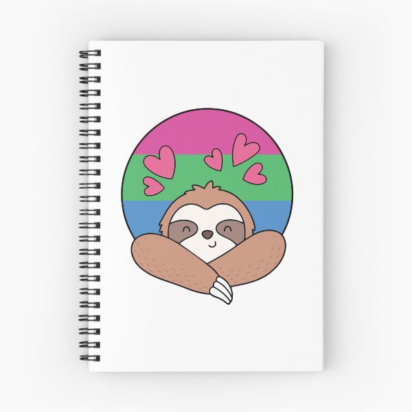 Item preview, LGBTQ Sloth - Kawaii Polysexual Pride Sloth With Hearts designed and sold by Cannaxes Studio.