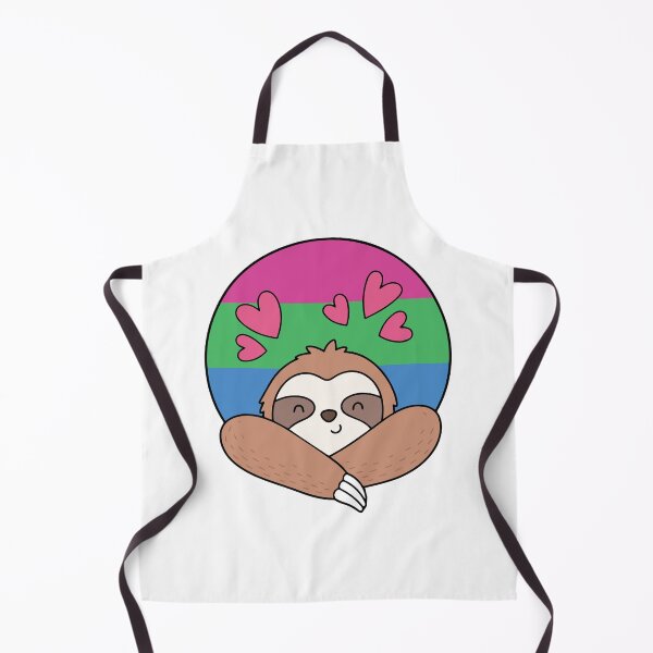 Item preview, LGBTQ Sloth - Kawaii Polysexual Pride Sloth With Hearts designed and sold by Cannaxes Studio.