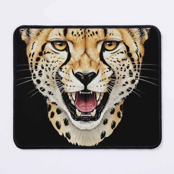 Item preview, Vibrant Green Cheetah Roaring Big Cat Graphic designed and sold by d247.