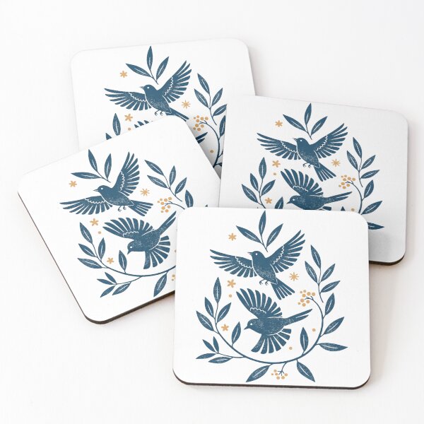 Item preview, Retro Botanical Birds, Vintage Bird, Nature Lover Bird, Boho Summer designed and sold by toongstudio.