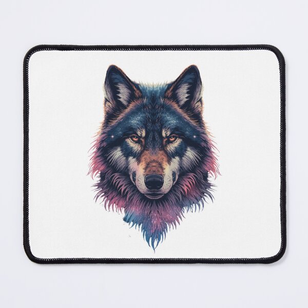 Item preview, Cosmic Wolf Spirit Galaxy Animal Fantasy T-Shirt Design designed and sold by ZaanaDesign.