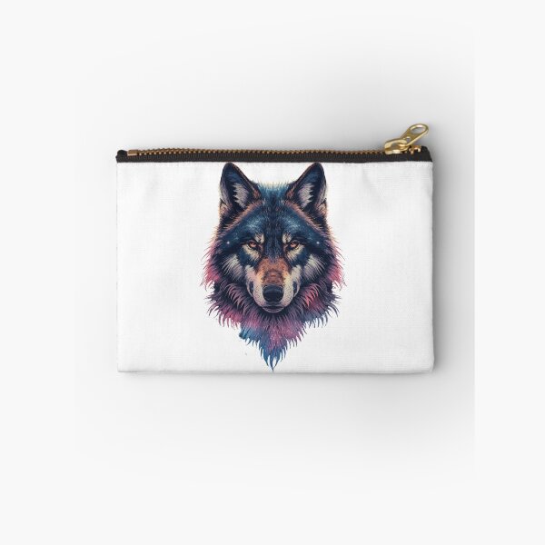 Item preview, Cosmic Wolf Spirit Galaxy Animal Fantasy T-Shirt Design designed and sold by ZaanaDesign.
