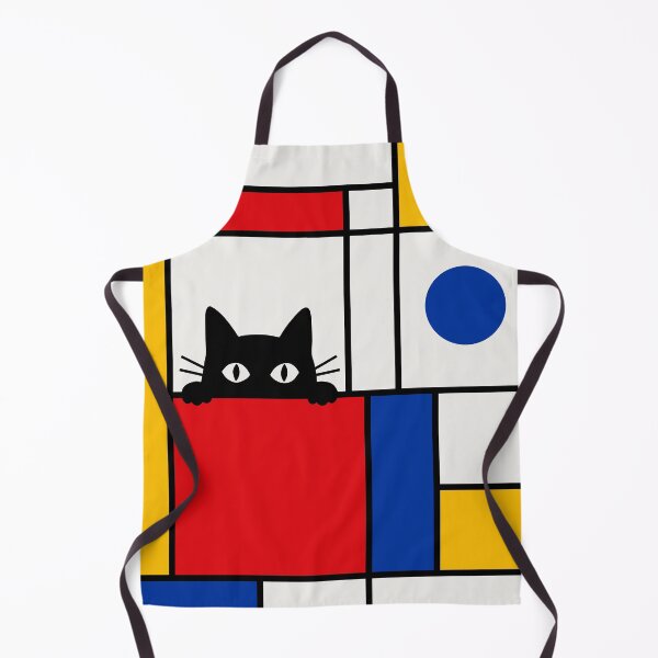 Item preview, Black Cat in Mondrian Style designed and sold by Studio pod Burom.