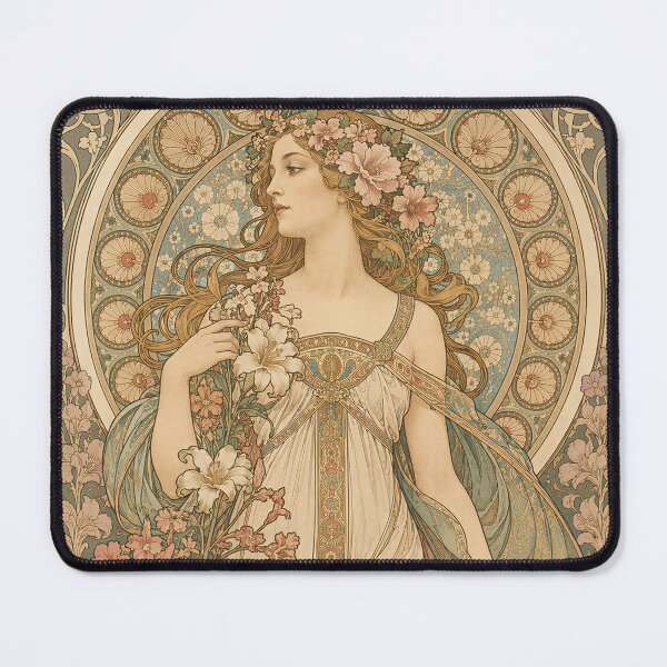 Item preview, Alphonse Mucha Spring 1898 designed and sold by maniacfitness.