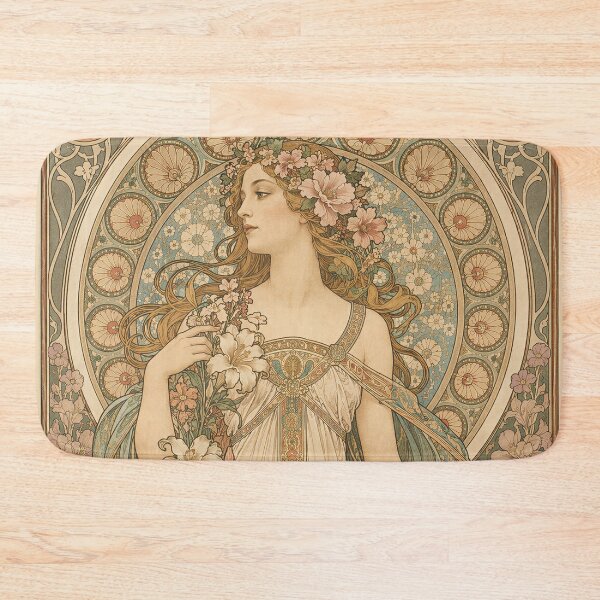 Item preview, Alphonse Mucha Spring 1898 designed and sold by maniacfitness.