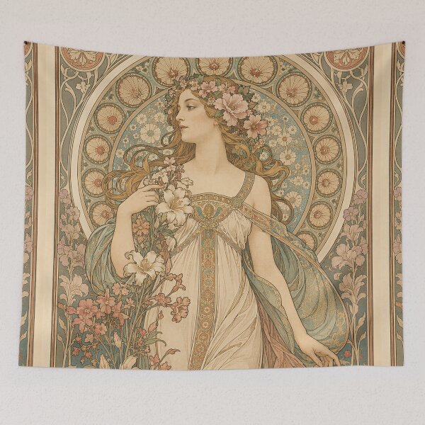 Item preview, Alphonse Mucha Spring 1898 designed and sold by maniacfitness.