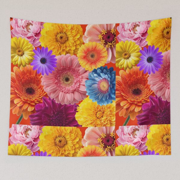 Item preview, Abstract Floral Happy Wall designed and sold by Colorfuly.