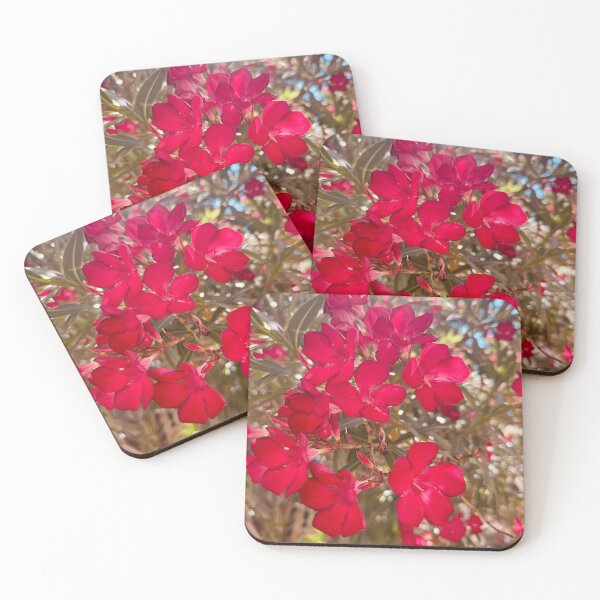 Item preview, Radiant Crimson Red Oleander Blossom Shrub designed and sold by BalkanBloom.