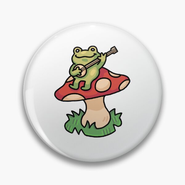 Item preview, Frog on Mushroom that Plays the Banjo designed and sold by RYCdraws.