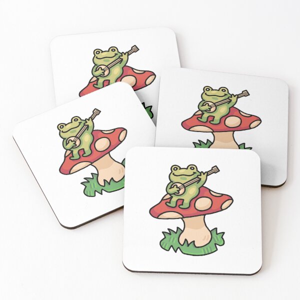 Item preview, Frog on Mushroom that Plays the Banjo designed and sold by RYCdraws.