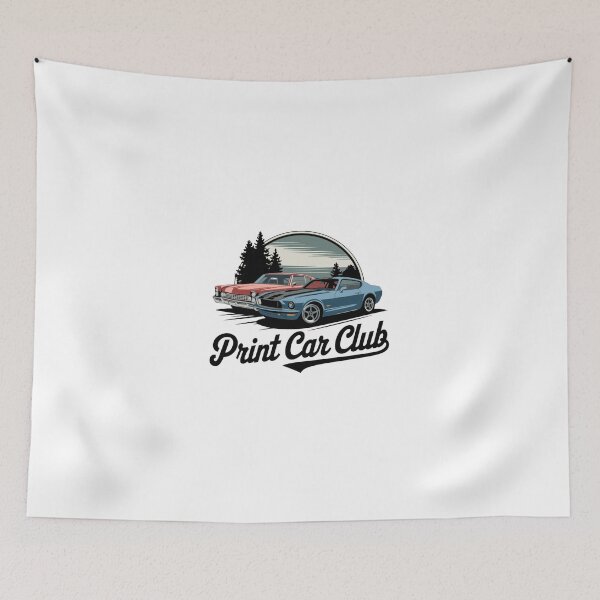 Item preview, Vintage Classic Car Print Car Club designed and sold by PrintCarClub.