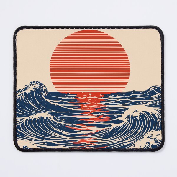 Item preview, Japanese Wave Sunset Art designed and sold by Studio pod Burom.