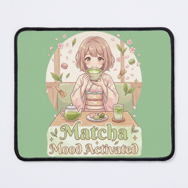 Item preview, Cute Kawaii Anime Girl Drinking Matcha Tea Funny Japanese Cafe Aesthetic Gift For Otaku Fans designed and sold by Im-Ara.