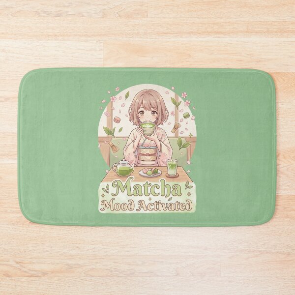 Item preview, Cute Kawaii Anime Girl Drinking Matcha Tea Funny Japanese Cafe Aesthetic Gift For Otaku Fans designed and sold by Im-Ara.