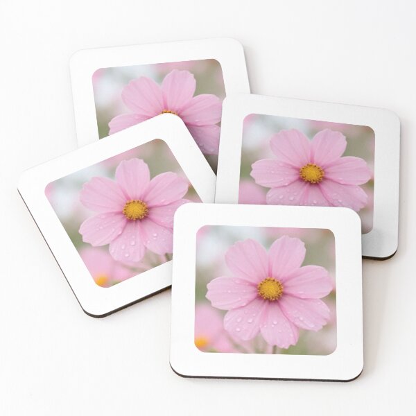 Item preview, Soft Pink Dewy Cosmos Flower designed and sold by deisgnsbyshane.