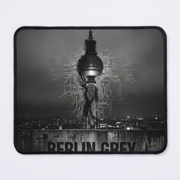 Item preview, Berlin Grey - Enigmatic Goth Industrial Cyberpunk City Art designed and sold by EnigmaticGoth.