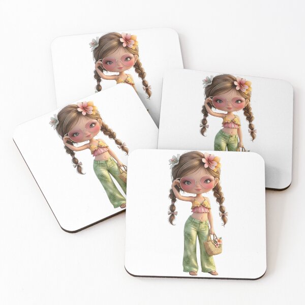 Item preview, Cute Summer Girl Braids Pink Sunglasses designed and sold by Sovereign Supply Co..