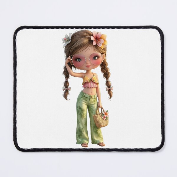Item preview, Cute Summer Girl Braids Pink Sunglasses designed and sold by Sovereign Supply Co..