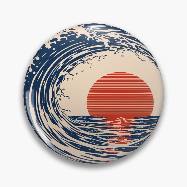Item preview, Japanese Wave Tunnel Print designed and sold by Studio pod Burom.