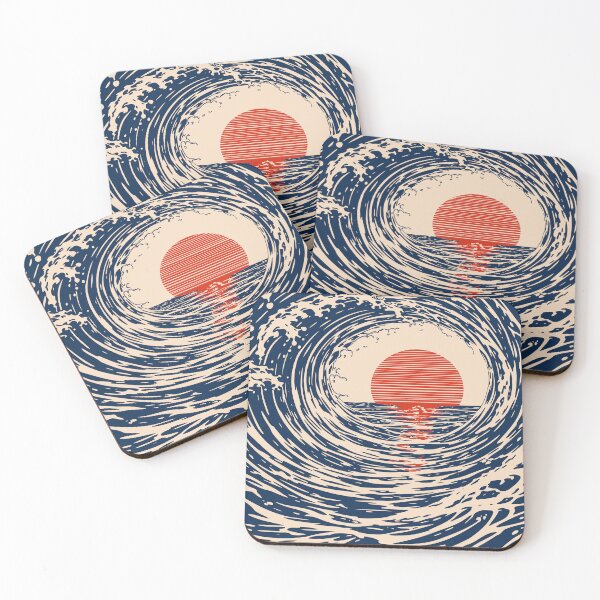Item preview, Japanese Wave Tunnel Print designed and sold by Studio pod Burom.