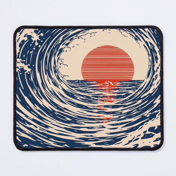 Item preview, Japanese Wave Tunnel Print designed and sold by Studio pod Burom.