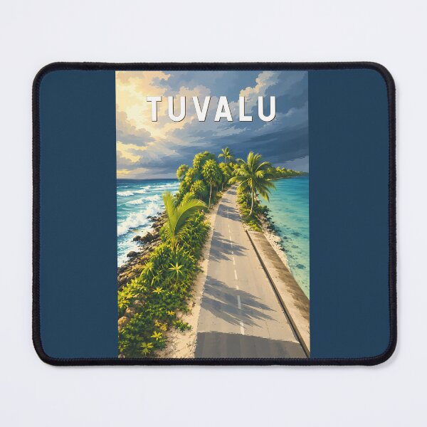 Item preview, Tuvalu Illustration Travel Art Vintage designed and sold by KrisSidDesigns.
