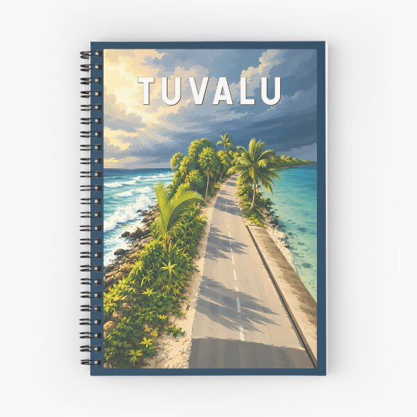 Item preview, Tuvalu Illustration Travel Art Vintage designed and sold by KrisSidDesigns.
